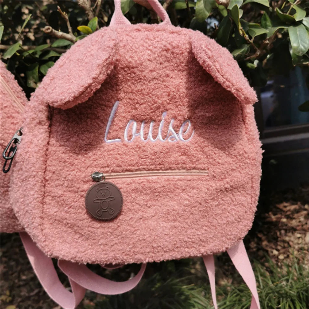 Teddybear Custom Name Backpack