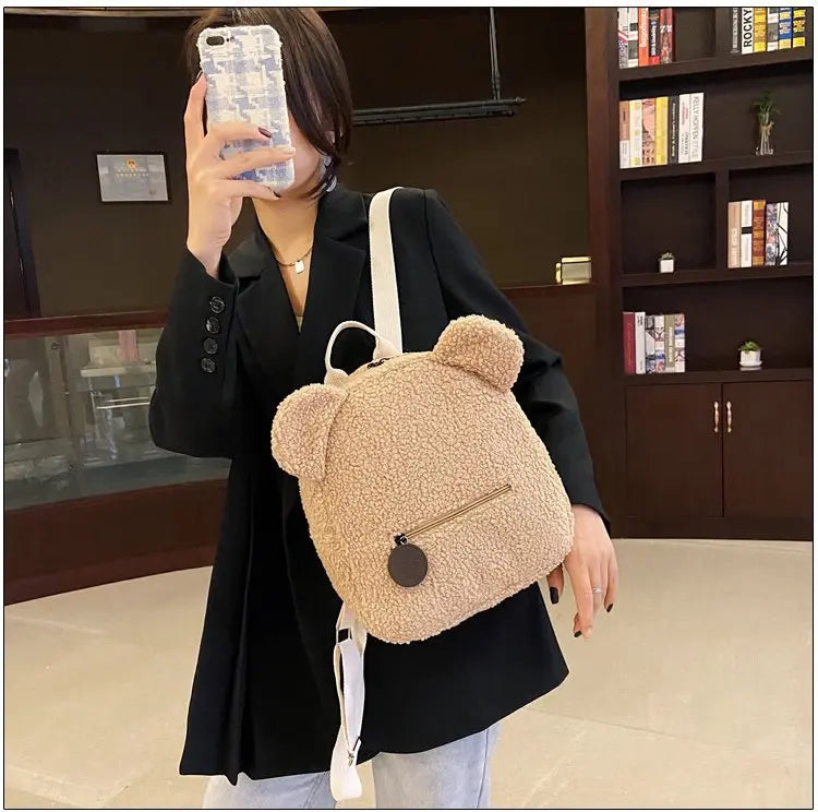 Teddybear Custom Name Backpack