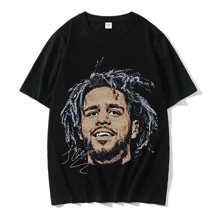 New J. Cole Rapper Vintage Graphic T-Shirt