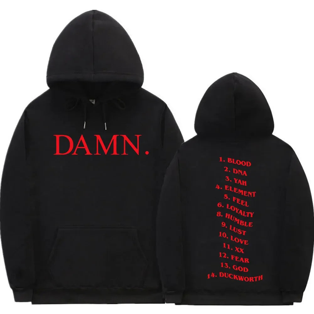 Damn Kendrick Lamar Graphic Hoodies Pullover Sweatshirt