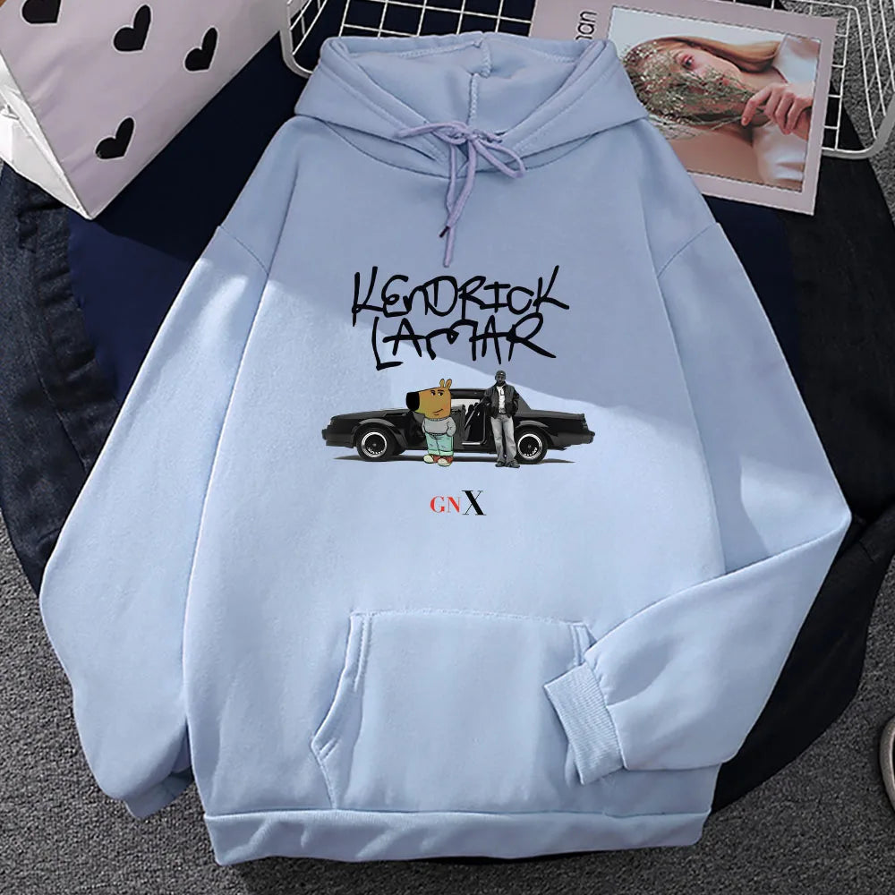 Kendrick Lamar & Chill Guy Graphic Hoodies