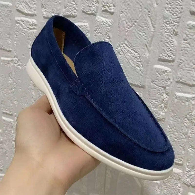 FROSTÉ Slip-On-Loafer aus Wildleder in Blau