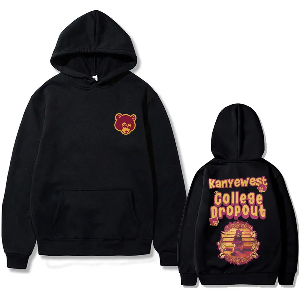 Kanye West Graduation Bear Graphic Hoodie