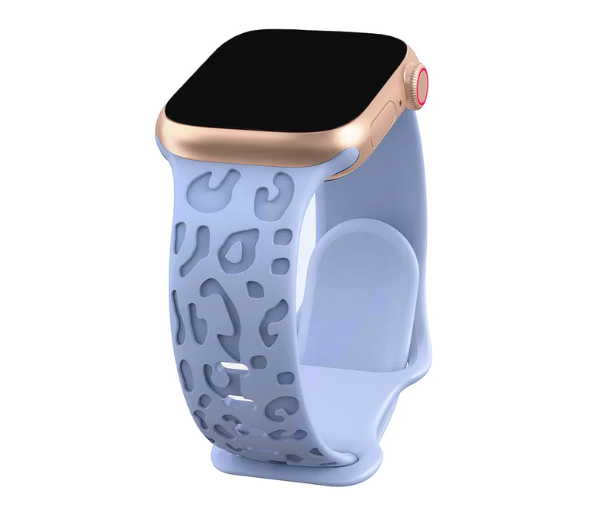 Silikonarmband mit Leopardenmuster für Apple Watch