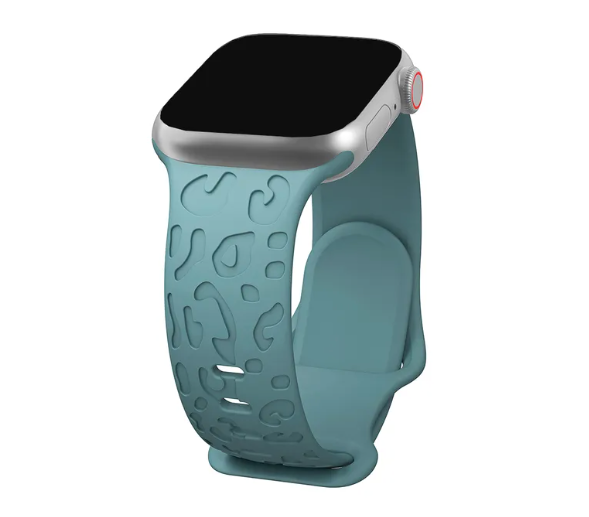 Silikonarmband mit Leopardenmuster für Apple Watch