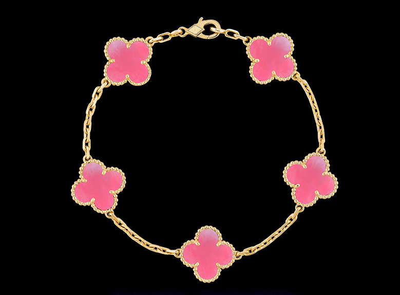 Alhambra-Armband mit Kleeblattmotiv – 18 Karat Gold und 925er Sterlingsilber