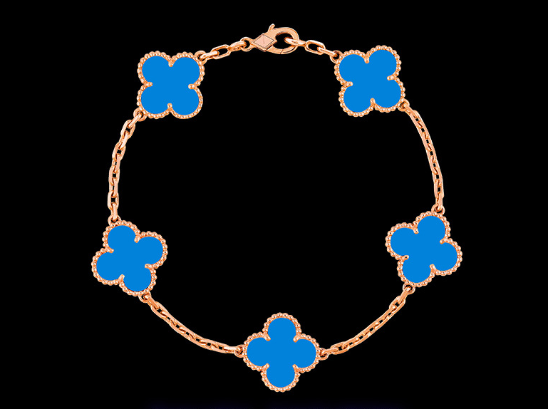Alhambra-Armband mit Kleeblattmotiv – 18 Karat Gold und 925er Sterlingsilber