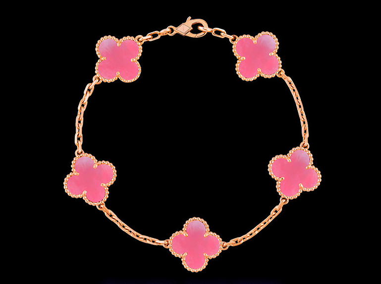 Alhambra-Armband mit Kleeblattmotiv – 18 Karat Gold und 925er Sterlingsilber