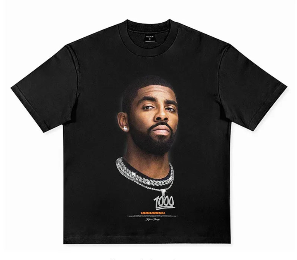 Kyrie Iriving Vintage Cotton Graphic T-Shirt