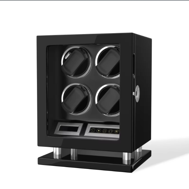 Premium Multi-Slot Watch Winder Safe (2/3/4/6) – Digital Fingerprint, Smart Remote Control