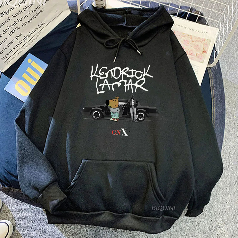 Kendrick Lamar & Chill Guy Graphic Hoodies