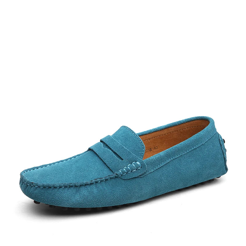 Mason „Blaue“ Freizeit-Loafer aus echtem Leder