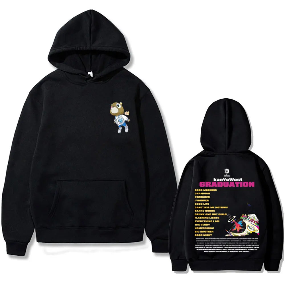 Kanye West Graduation Bear Graphic Hoodie
