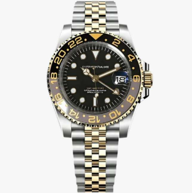 Seiko Mod GMT Master II | Two Tone Oyster Silver & Gold