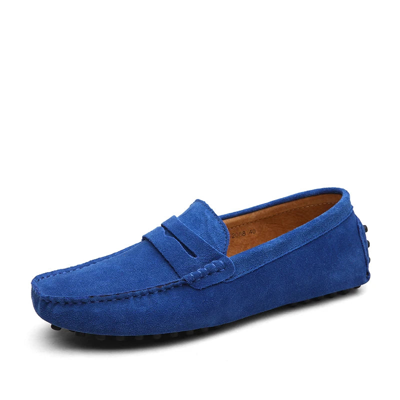 Mason „Blaue“ Freizeit-Loafer aus echtem Leder