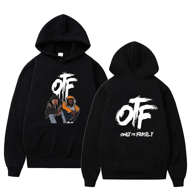 OTF Graphic Hoodie - Lil Durk Rapper Hooded Pullover Sweatshirt for Men & Women