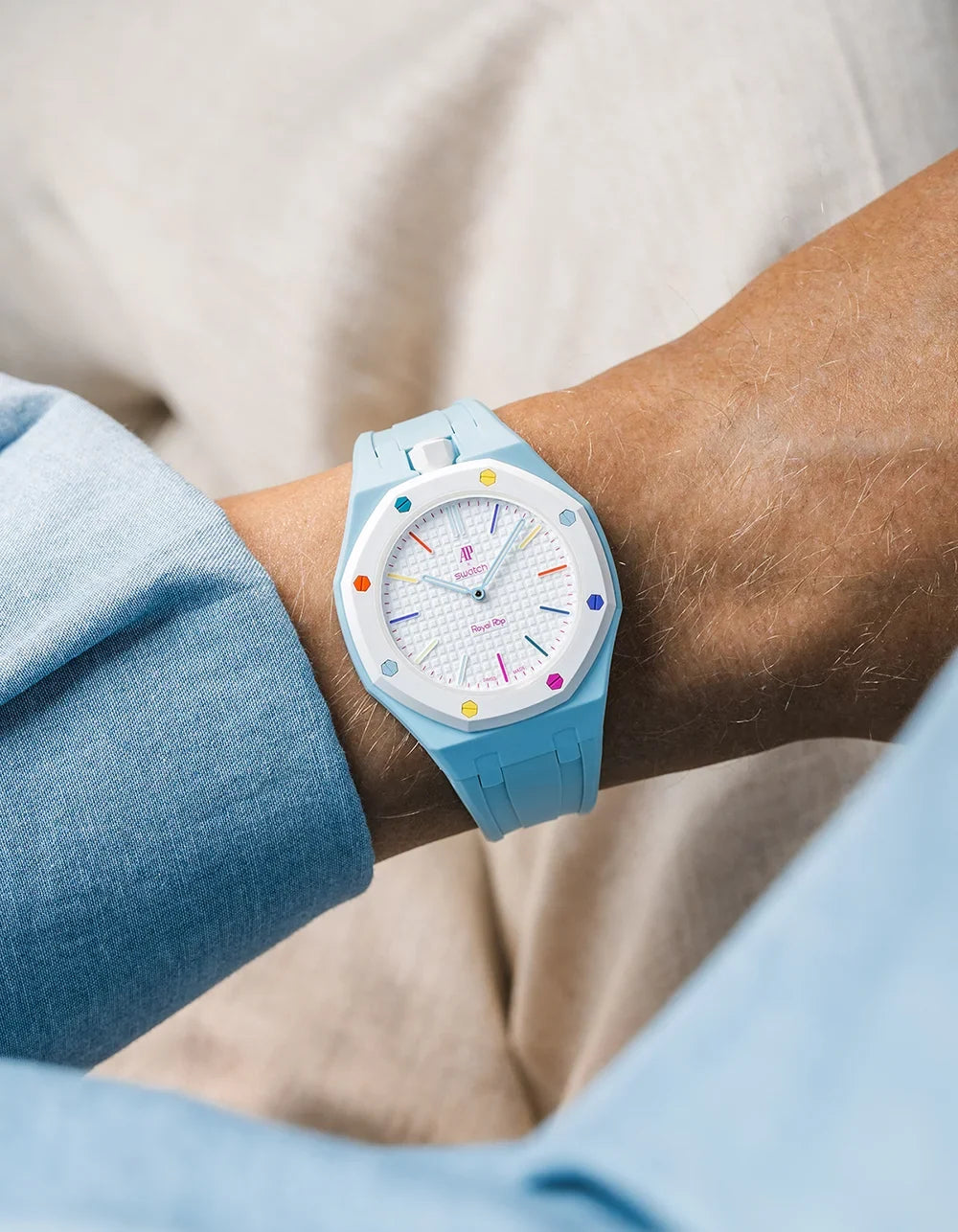 combo::light-blue::rubber-strap-for-ap-x-swatch-royal-pop-light-blue