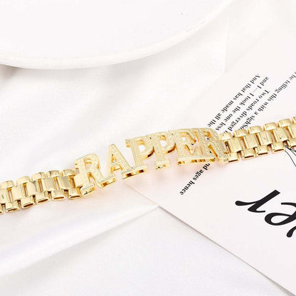 VVS Jewelry 14K Gold Custom Nameplate Choker