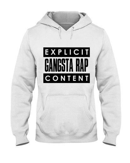 Fuel hip hop jewelry Apparel Gildan 50/50 Hoodie / White / S Gangsta Rap