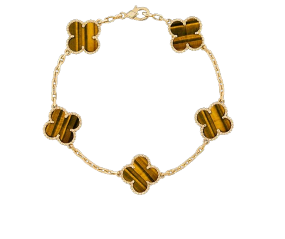 Alhambra-Armband mit Kleeblattmotiv – 18 Karat Gold und 925er Sterlingsilber