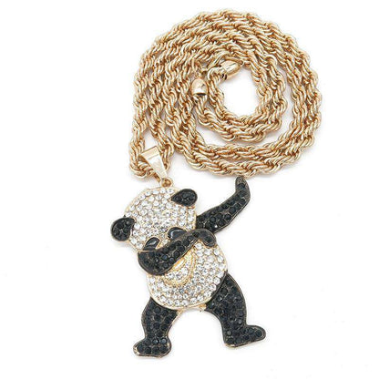 Hip Hop Fresh Jewelry hip hop jewelry Blinged Out Dabbin’ Panda Chain