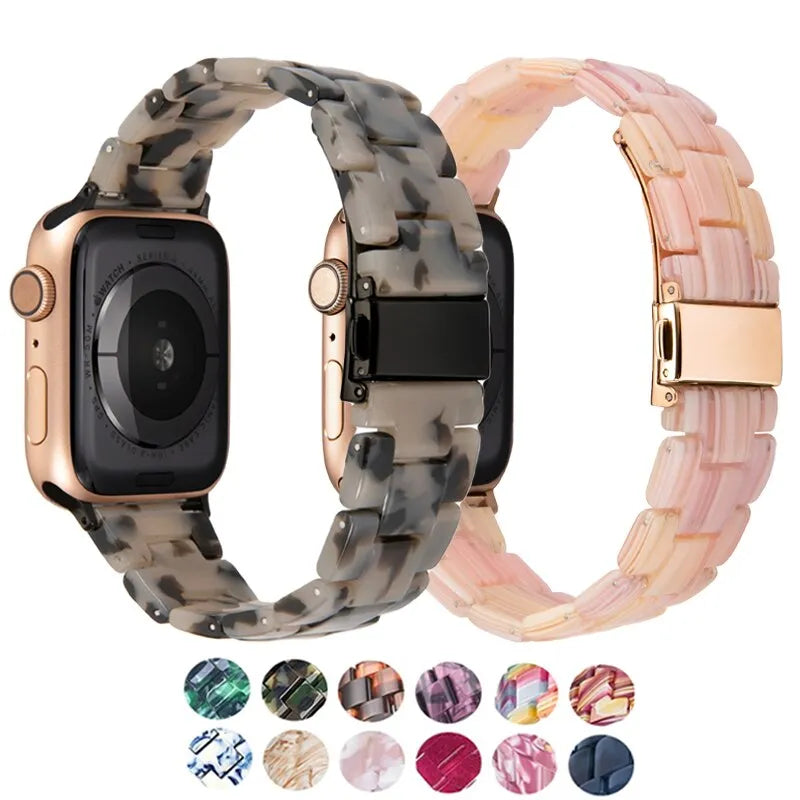 Kompatibel mit Apple Watch – Uhrenarmband mit Blumenmuster