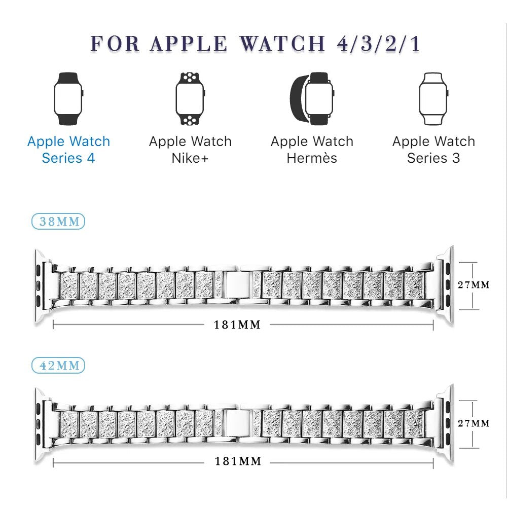 Bling-Diamant-Armband für die Apple Watch