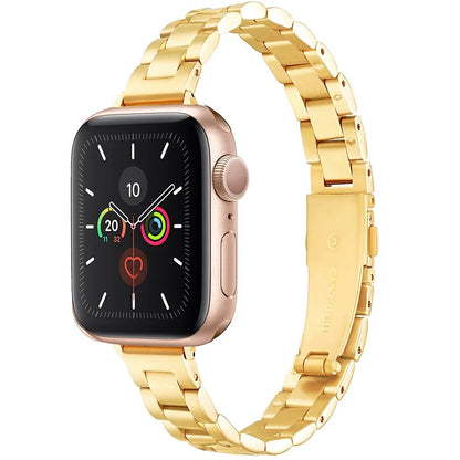 Klassisches Gliederarmband für die Apple Watch aus Edelstahl