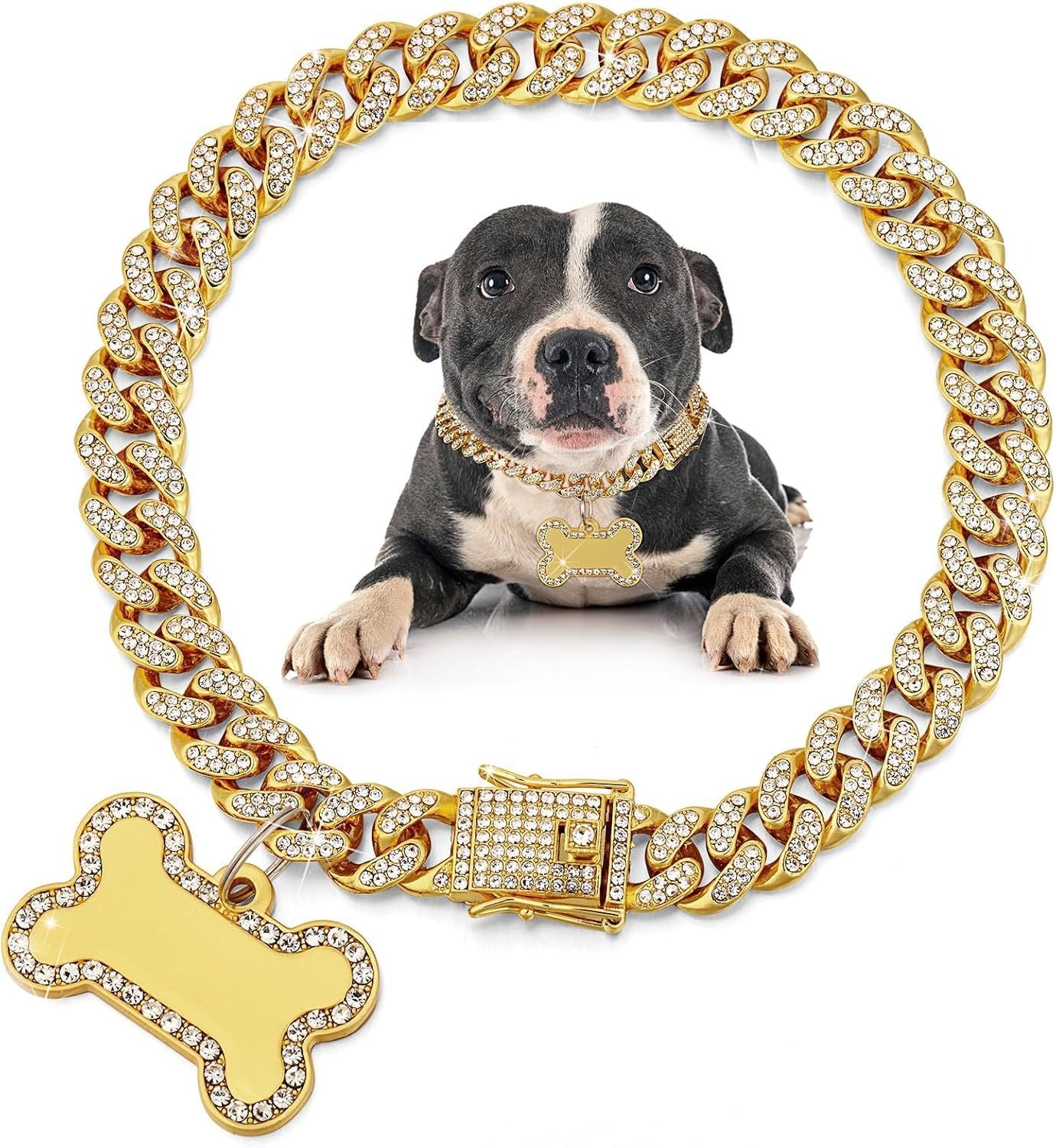 Pendentif personnalisé avec nom écrit au pinceau et chaîne de tennis baguette GRATUITE