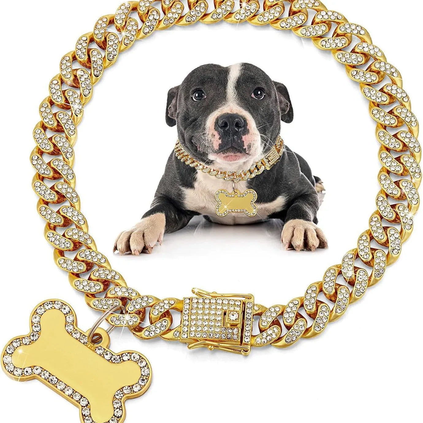 Pendentif personnalisé avec nom écrit au pinceau et chaîne de tennis baguette GRATUITE