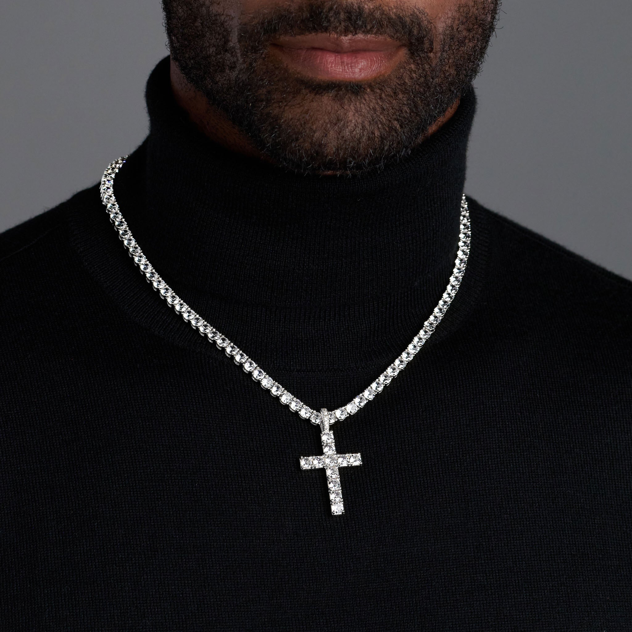 VVS Jewelry Silver Cross Pendant