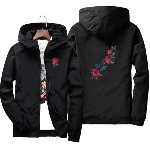 Jacke mit Rosenstickerei „Zeal“