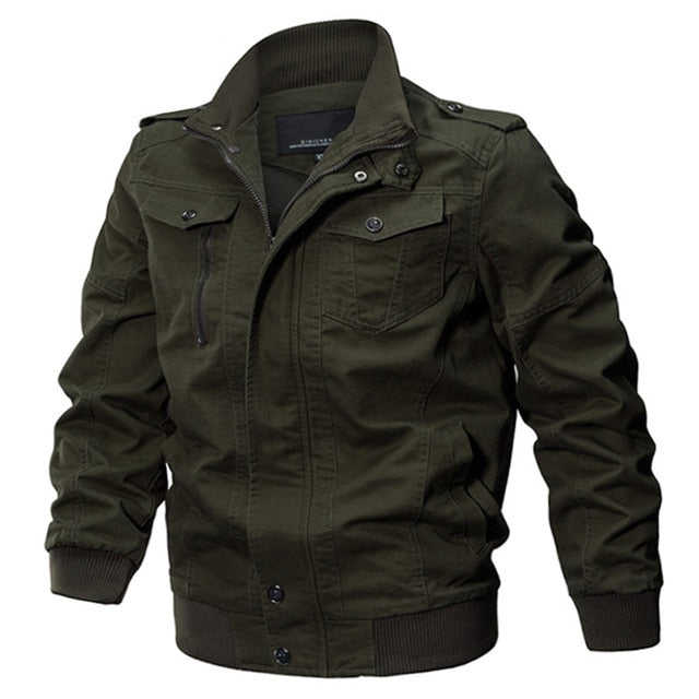 Topflight Military Style Bomber Jacket