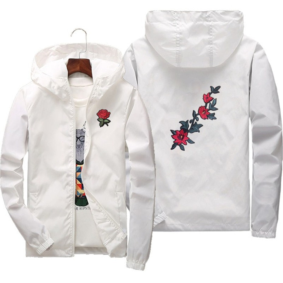 Jacke mit Rosenstickerei „Zeal“