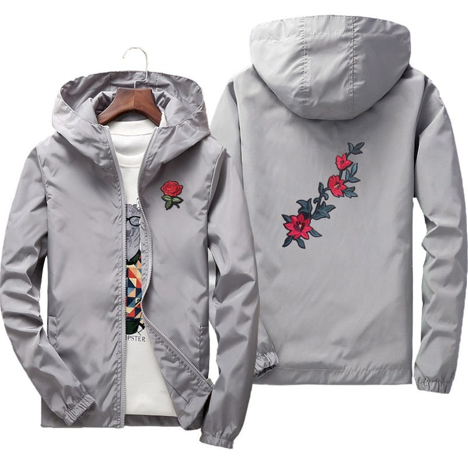 Jacke mit Rosenstickerei „Zeal“