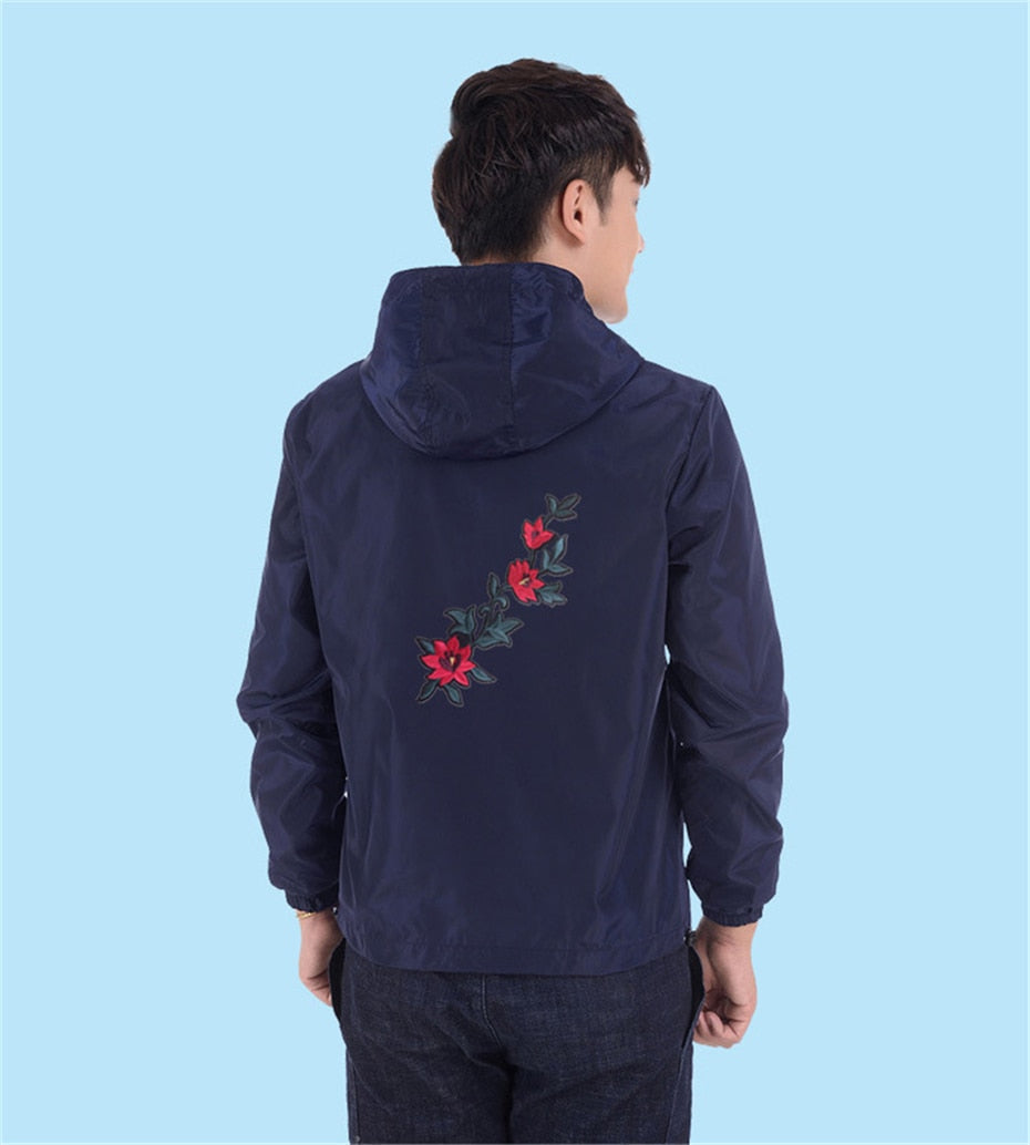 Jacke mit Rosenstickerei „Zeal“