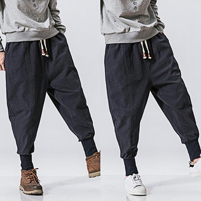 Drop-crotch Baggy Jogging Pants