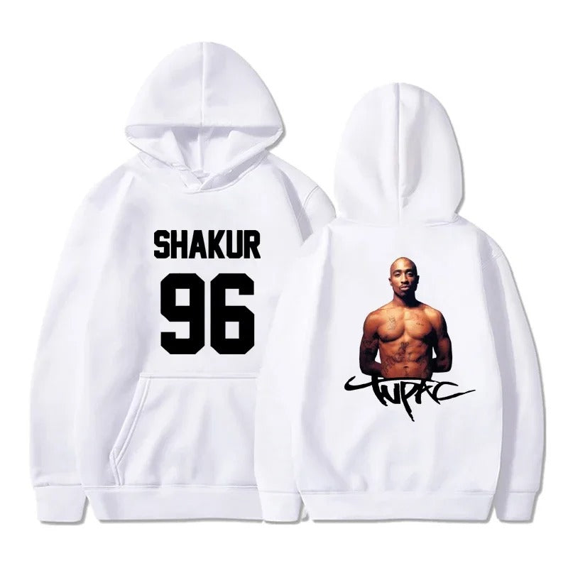 Gangsta 2Pac Winter Autumn 90s Graphic Hoodies