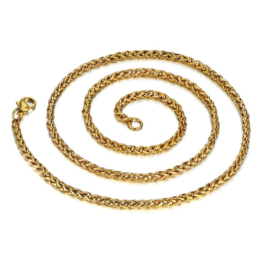 VVS Jewelry hip hop jewelry 14k Gold 316L Stainless Steel Rope Chain