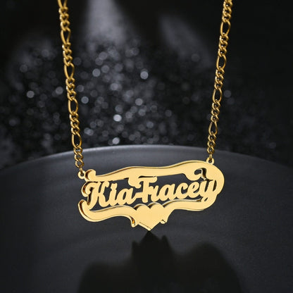 VVS Jewelry hip hop jewelry 2D Custom Gothic Name Pendant