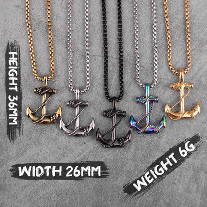 VVS Jewelry hip hop jewelry Anchor Pendant Necklace