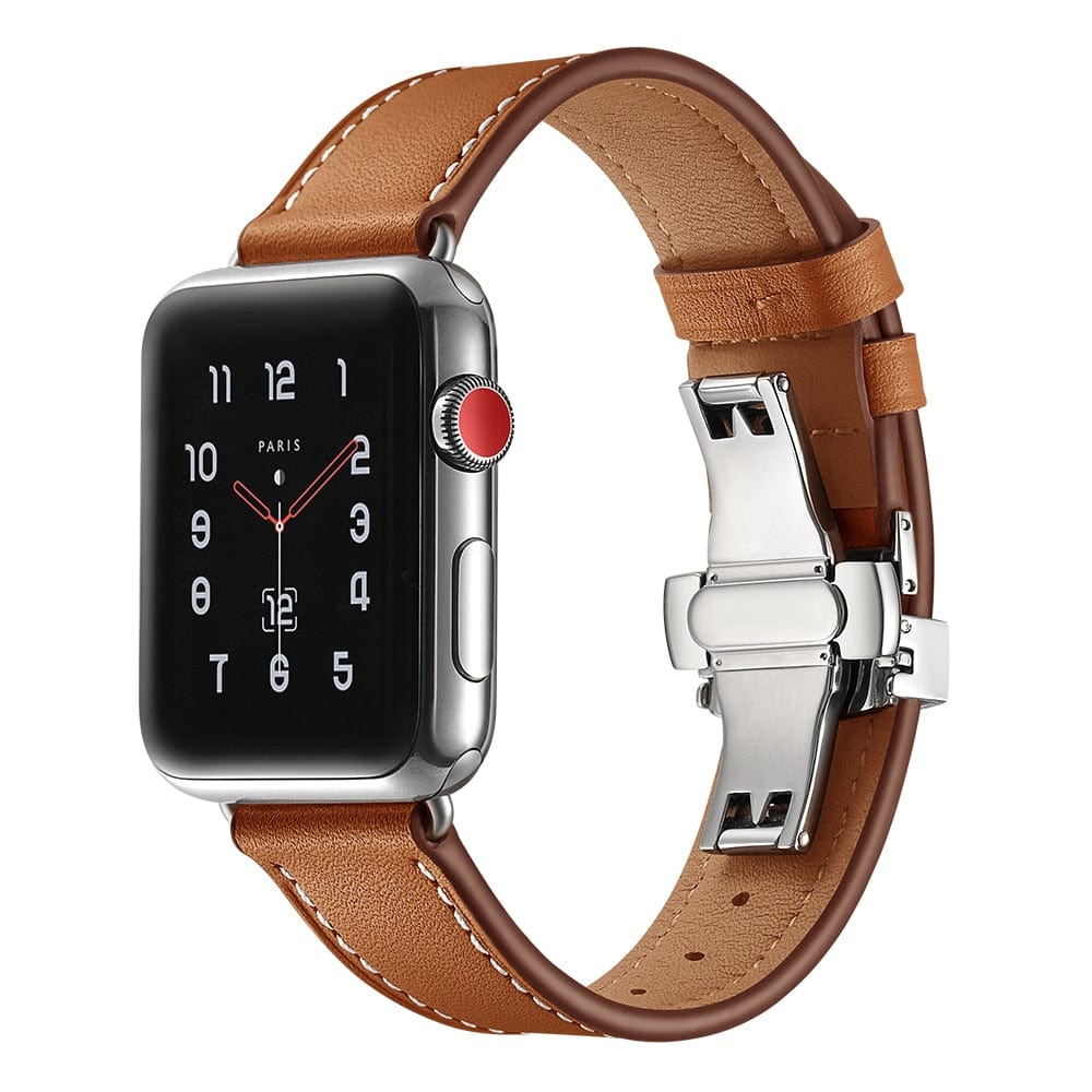 VVS Jewelry hip hop jewelry Apple Watch Band Leather Strap