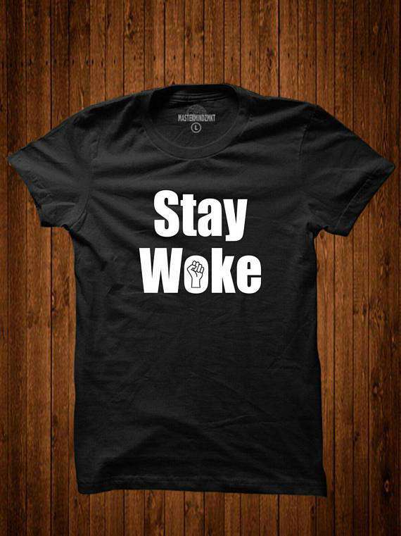 VVS Jewelry hip hop jewelry BLM Stay Woke T-Shirt