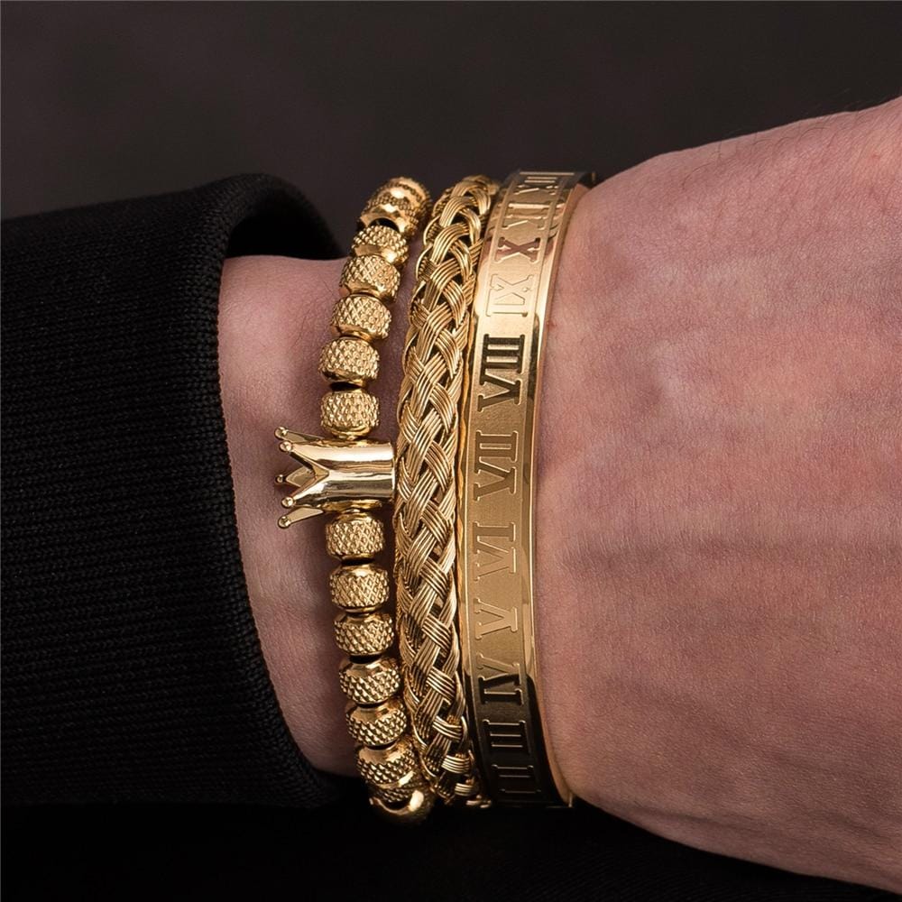 VVS Jewelry hip hop jewelry bracelet VVS Jewelry 3pc Luxury Bracelet Set