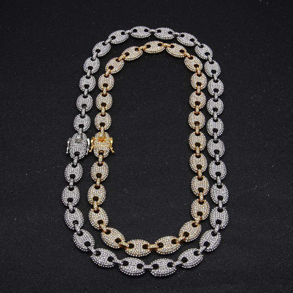 VVS Jewelry hip hop jewelry chain 18k Gold CZ G-Link Chain