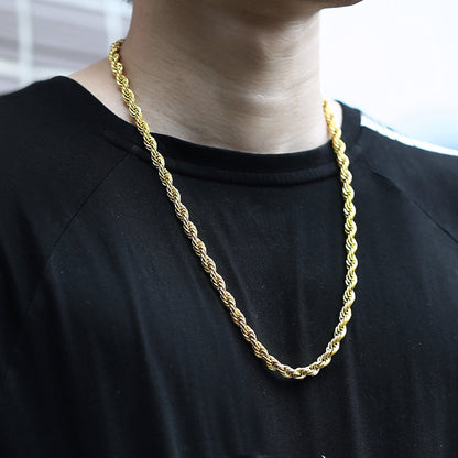 VVS Jewelry hip hop jewelry chain Stainless Steel Rope Chain