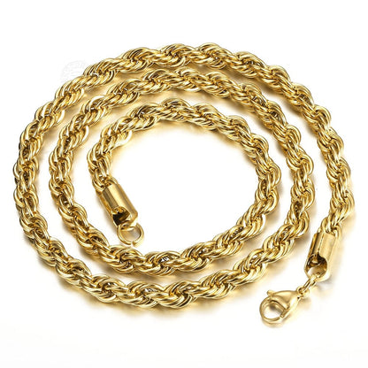 VVS Jewelry hip hop jewelry chain Stainless Steel Rope Chain