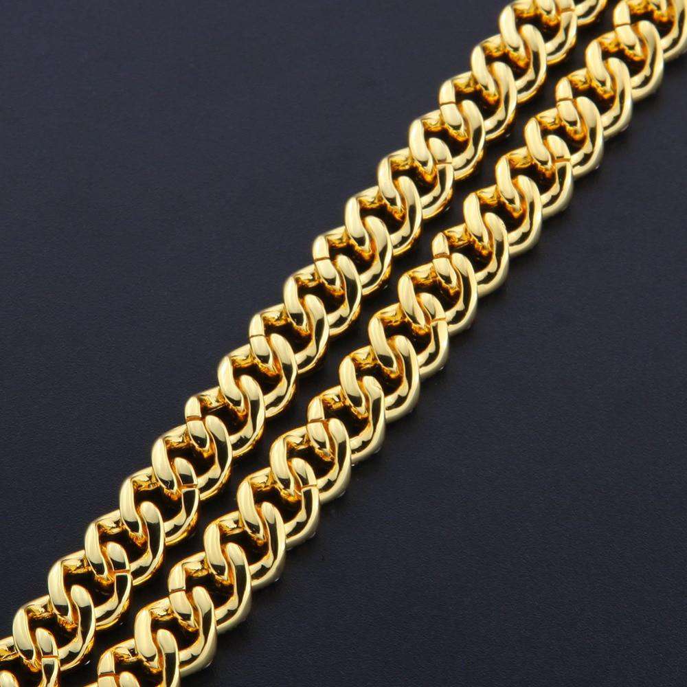 VVS Jewelry hip hop jewelry Cuban 9mm Micro Pave Ultra Bling Women's Cuban Link Chain