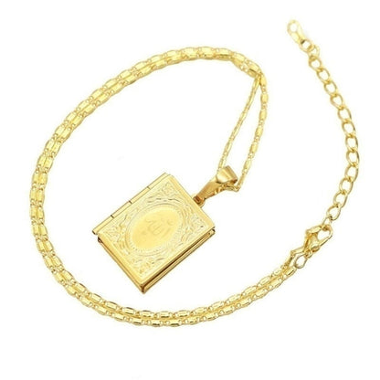 VVS Jewelry hip hop jewelry custom Gold Quran Photo Pendant Necklace