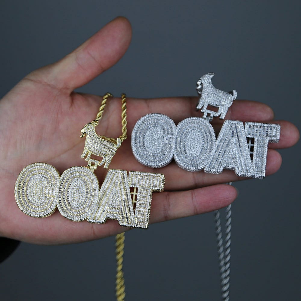 VVS Jewelry hip hop jewelry GOAT Hip Hop Bling Iced Out Pendant